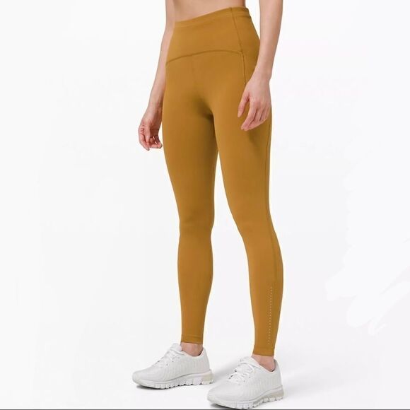 LULULEMON SWIFT SPEED HIGH-RISE TIGHT 28 SPICED BRONZE WOMEN SIZE 4 LEGGINGS NEW - Picture 1 of 10